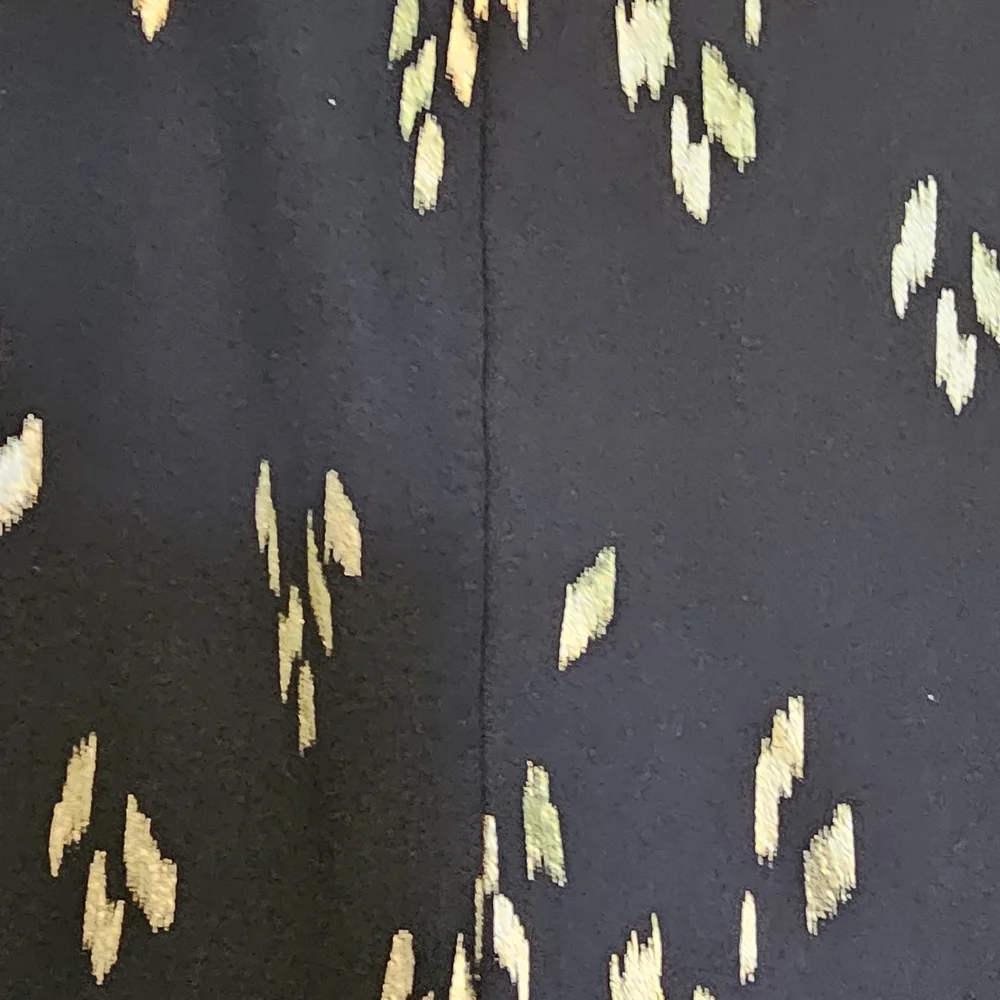 Everly Black Sleeveless Dress w/ Gold Accents Women's Sz S
